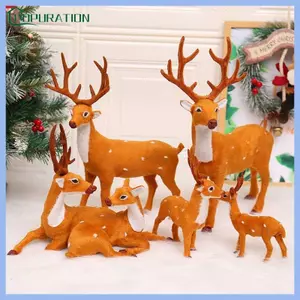 POP Sáng Tạo Giáng Sinh Nai Sừng Tấm Trang Trí 15 20 25 30 35cm Tiệc Trang Trí Bàn Ăn