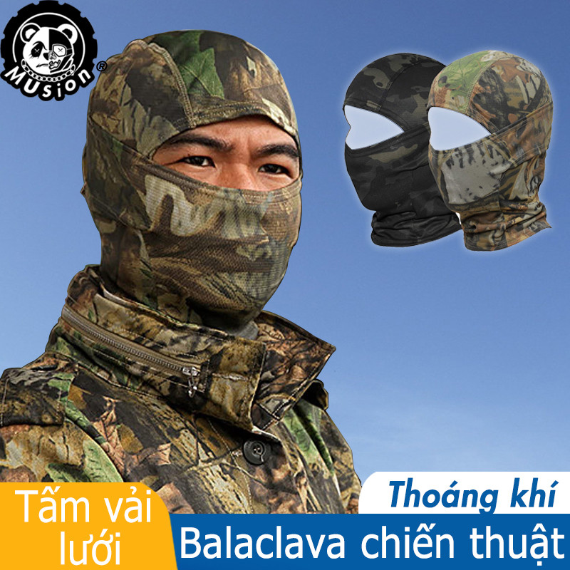 Musion Ninja Dust Balaclava - Khăn trùm đầu thoáng khí và chống nắng dành cho người lái xe máy