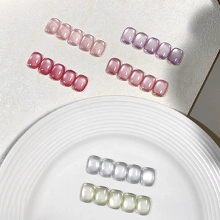 ANNIES Hoa Lê Mưa Mắt Mèo Gel Móng Tay Trong Suốt Sứ Trắng Hạt Thủy Tinh Mắt Mèo Quang Trị Liệu Keo Móng Tay Nghệ Thuật Làm Móng Tay Cho Tiệm Móng Tay