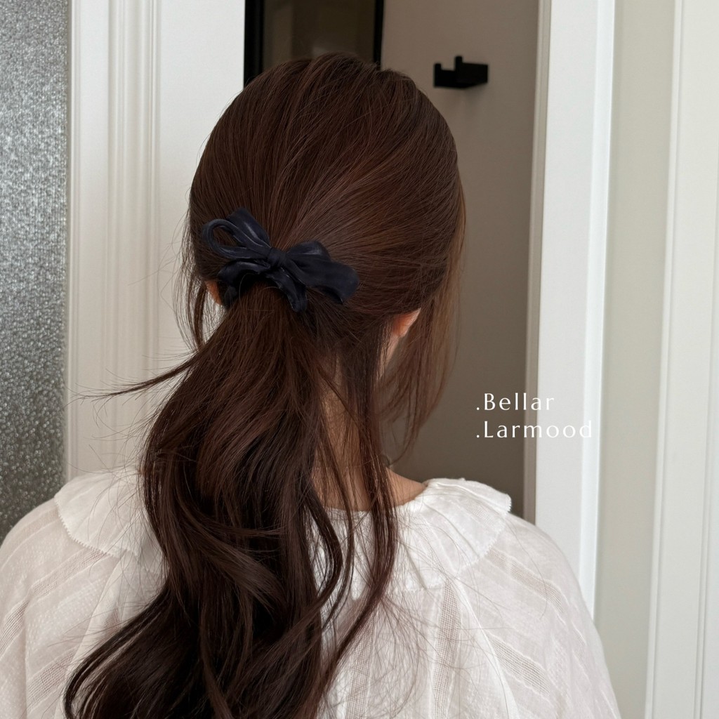 Dây buộc tóc nơ Organza dành cho nữ Dây buộc tóc nơ