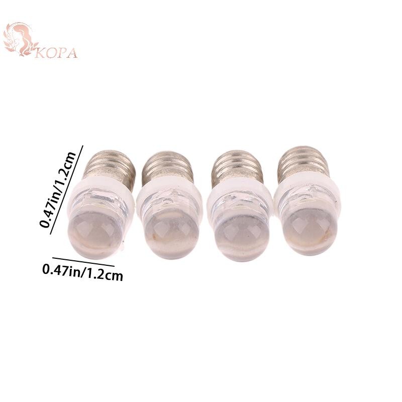 KOPA 5 Cái E10 Bóng Đèn Led E10 3V 6V 12V 24V Bóng Đèn Nhạc Cụ E10 Bóng Đèn Báo Thời Trang Cũ Đèn Pin DIY Đèn Làm Việc VN