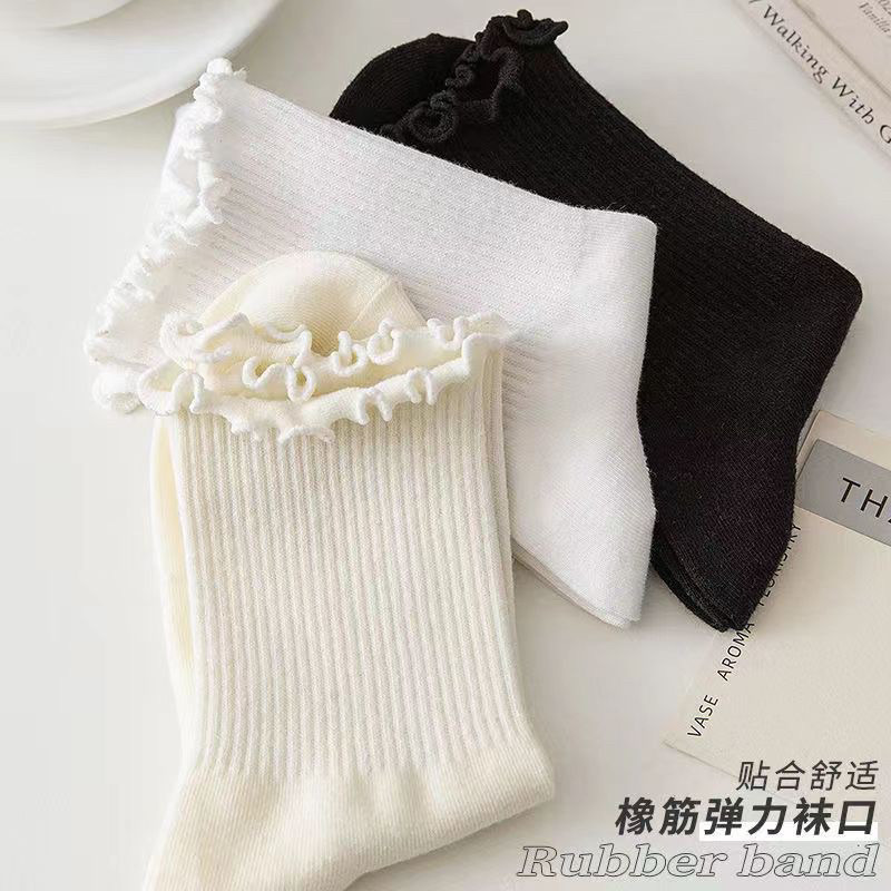 Tất cao cổ nữ chất liệu vải Hàn co giãn 4 chiều, vớ nữ phong cách