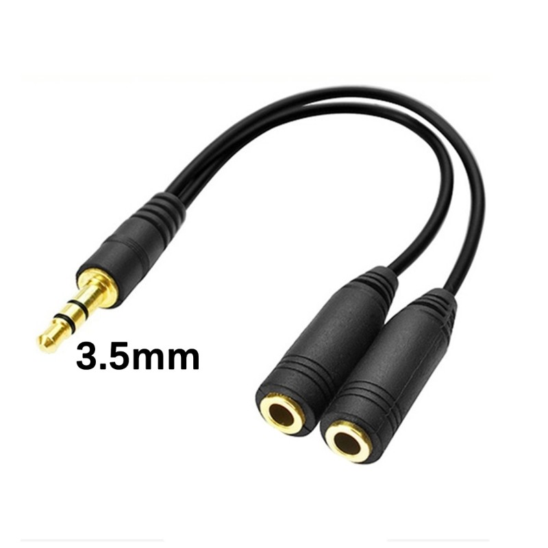 Cáp chia âm thanh 3 5mm thiết bị khác nhau Yoo Hỗ trợ phát lại đồng thời