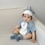 BH2 cá mập cho bé Bộ áo liền quần mùa thu mới Trang phục chụp ảnh Halloween Tay nghề tinh tế HB2