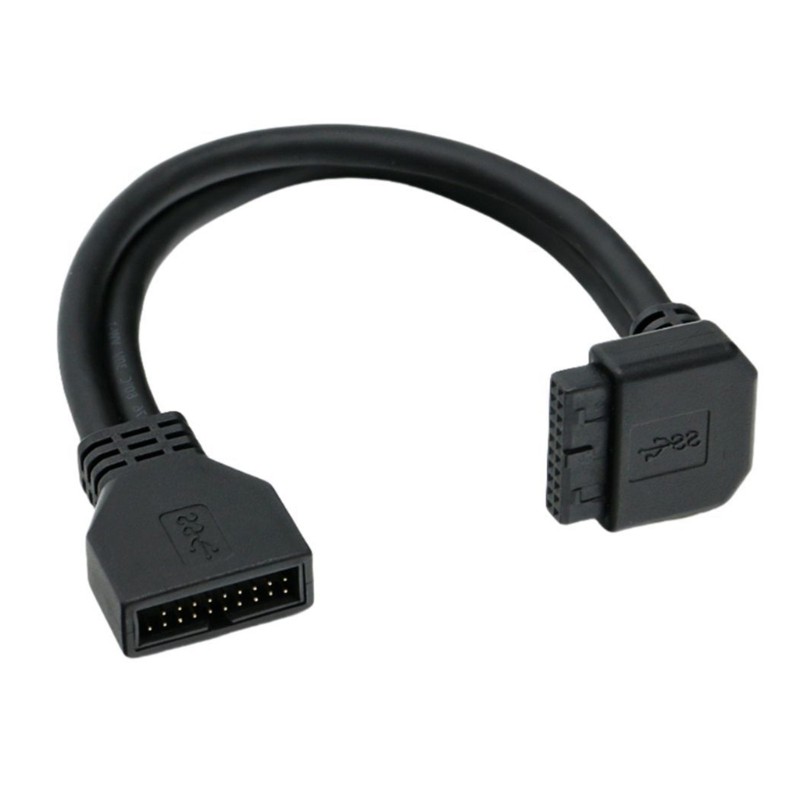 IOR 90 Độ USB3 0 Mặt Trước Cáp Chuyển Đổi 25cm 19Pin 20Pin Tương Thích Dễ Dàng Lắp Đặt Cho Vỏ PC Nâng Cấp
