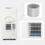 Đầu nối ống xả điều hòa TOPTOOLCX, Ống nối ống mở rộng ống dẫn 130 / 150mm đa năng, Bộ phận kết nối gia đình linh hoạt bền bỉ cho điều hòa không khí di động