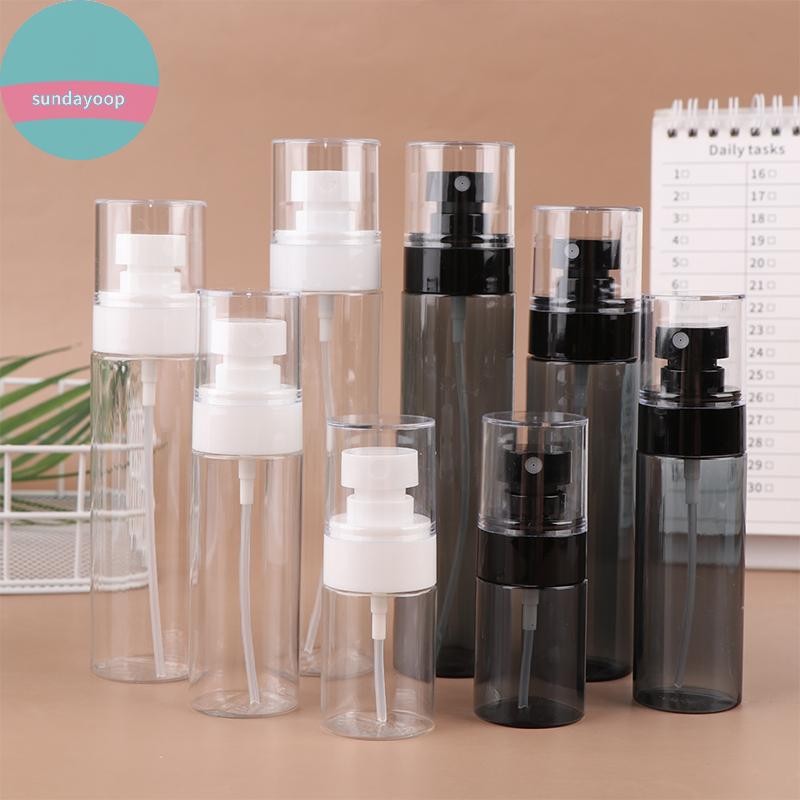 SUND 30 / 60 / 100 / 120ML Bình Đựng Du Lịch Trống Trong Suốt / Đen Trang Điểm Cồn Siêu Mịn Sương Mặt Hydrat Hóa Di Động VN