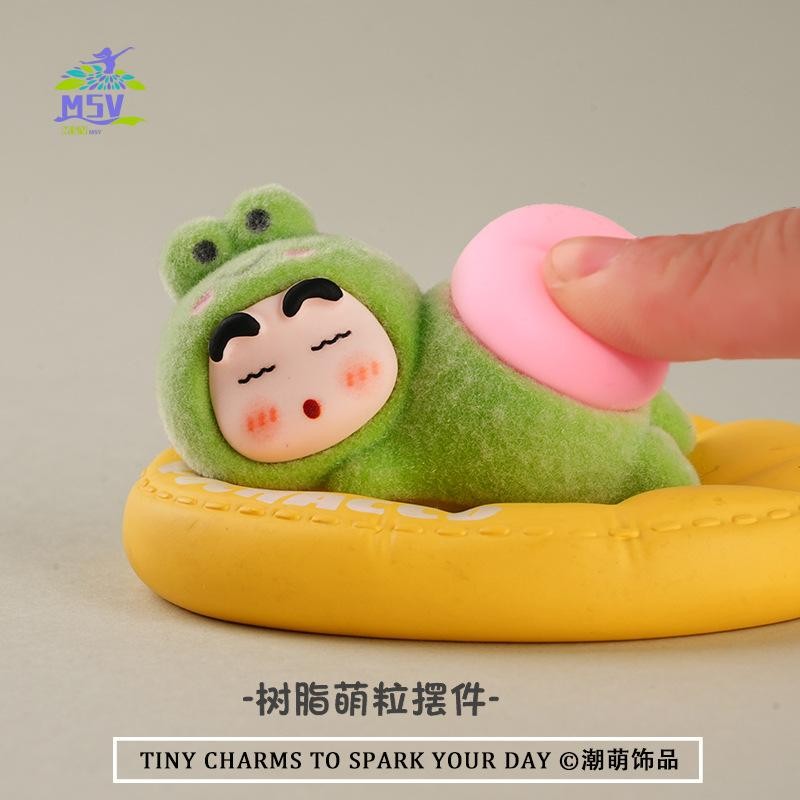 Đồ trang trí hình Crayon Shin-chan bằng nhựa mềm, phù hợp làm đồ handmade DIY