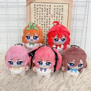 Tinh hoa Quintuplets Anime Phụ kiện Nakano Nino Miku Yotsuba Búp bê sang trọng Plushie Đồ chơi nhồi bông Mặt dây chuyền