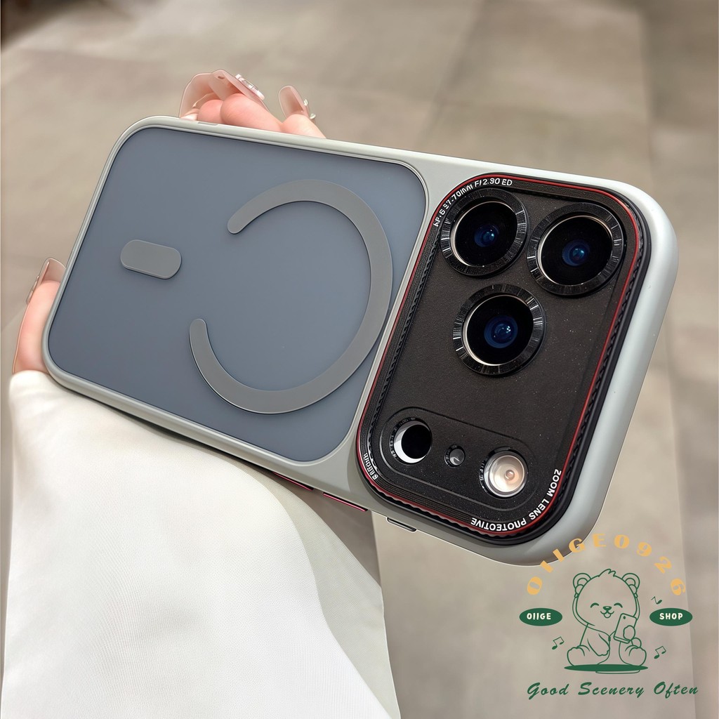 【 Ốp lưng iPhone17 】 Vỏ điện thoại từ tính nhạy cảm với da Lycra iphone17 Pro Max 16 15 cho vỏ iPhone Vỏ mềm silicon TPU chống sốc