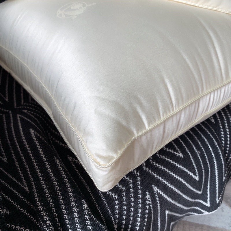 Gối Ruột Tencel bông đậu nành vải lụa MemMinBedding Luxury mát lạnh kháng khuẩn, chống mỏi cổ vai gáy (1 Đôi) - RG27
