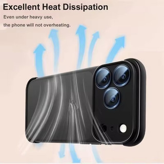 [JLK] Ốp Điện Thoại Bảo Vệ Cạnh Góc Không Biên Giới Cho iPhone 17Air 17Pro 17 Pro Max 16 15 Plus 14 13 12 Vỏ Bảo Vệ Ống Kính Silicon Mềm Không Khung