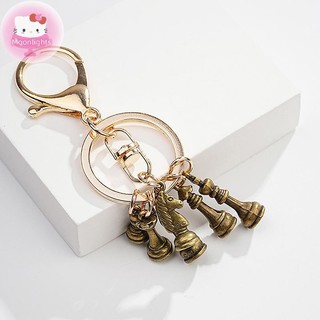 Moonlights Thời Trang Cờ Vua Móc Khóa Cờ Vua Xe Ô Tô Móc Khóa EN