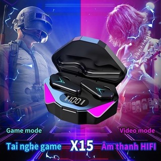 Tai nghe chơi game không dây Bluetooth TWS X15PRO có micrô và chất lượng âm thanh chân thực