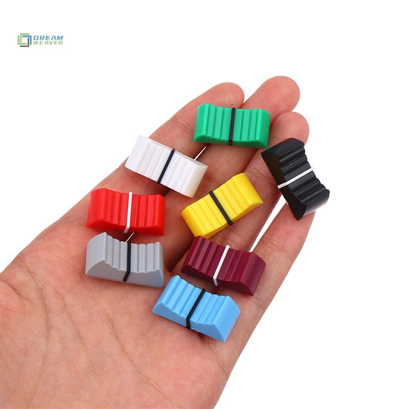 [Dream] 10 Chiếc Máy Trộn Nhựa Đẩy Chìa Khóa Fader Núm Cảm Ứng Thanh Trượt Nhạy Cảm Có Gân Trộn Bàn Núm mới