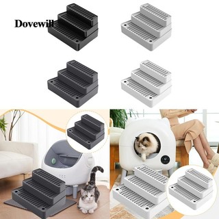 Kẹp hộp đựng rác, Ghế đẩu, Thảm có thể tháo rời, Tấm lót có thể giặt được, Dễ lau chùi, Cầu thang xả rác cho mèo, 3 bước cho mèo nhỏ