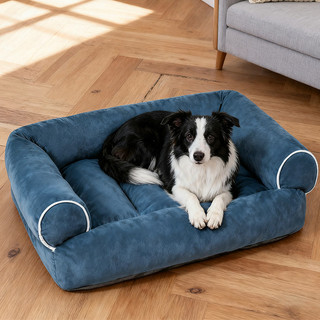 Giường cho chó, Chuồng chó chỉnh hình cực lớn, Sofa cho chó nhung da hươu mềm, Giường cho thú cưng ngủ sâu chống thấm nước cho trẻ nhỏ, vừa và lớn