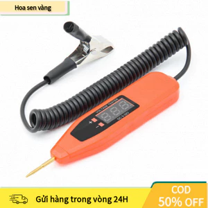 【24H】Bút đo điện áp màn hình LCD số 5-32V, thiết kế cầm tay tiện lợi, sử dụng đơn giản cho xe hơi và xe máy