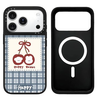 Ốp Điện Thoại Cứng Gương Chú Chó Anh Đào Từ Tính Cho iPhone 17 Pro Max 17 Air 16 Plus 15 14 13 12 11 Vỏ Chống Sốc