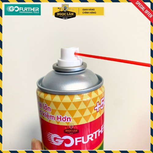 [Chai lớn] Chai xịt bôi trơn & chống rỉ sét đa năng Gofurther GF7 chai 350g dùng tốt tiện dụng