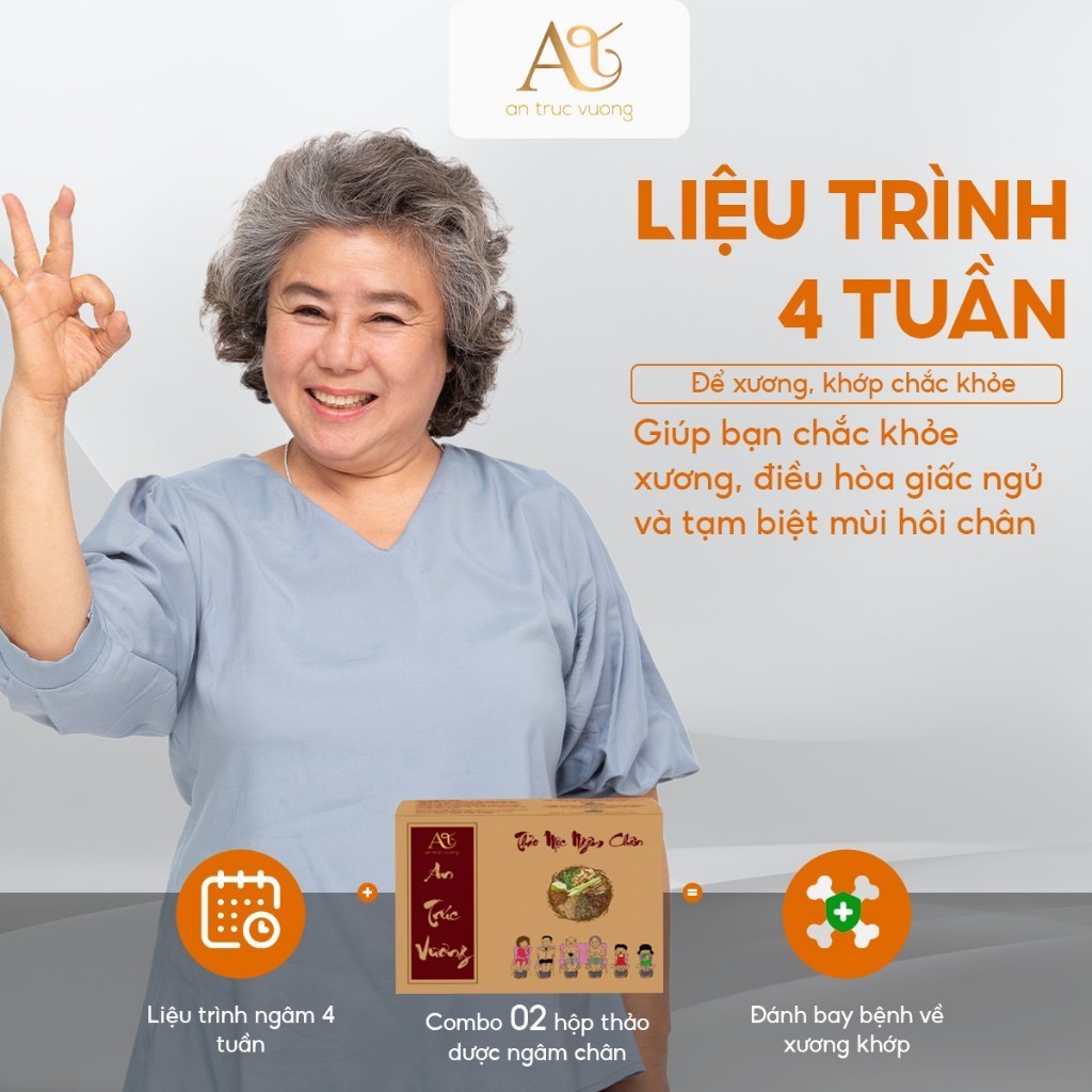 Thảo mộc ngâm chân An Trúc Vương dược liệu làm ngủ ngon thư giãn giảm căng thẳng mệt mỏi cả gia đình