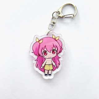 Anime PJSK Project Sekai Colorful Stage Len Rin Character SD Cosplay Keychain Bag Pendant Acrylic Keyrings Key Chain Acc