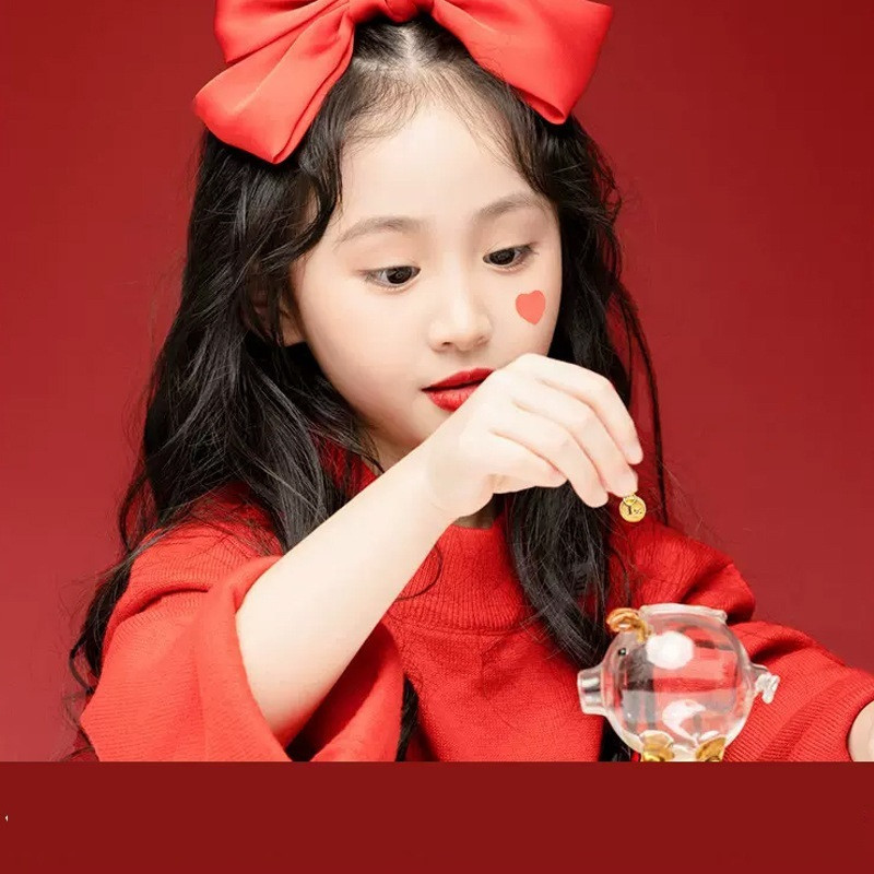 【24H】Bình heo đất mini thủy tinh trong chứa được nhiều xu vàng là vật trang trí góc học tập làm việc thêm sinh động