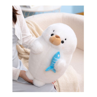 PLUS Con dấu dễ thương Đồ chơi sang trọng Làm dịu và làm dịu Gối ngủ, Gối cói dễ thương, Quà tặng sinh nhật cho trẻ em Kawaii Trang trí nhà cửa Quà tặng cho bạn bè