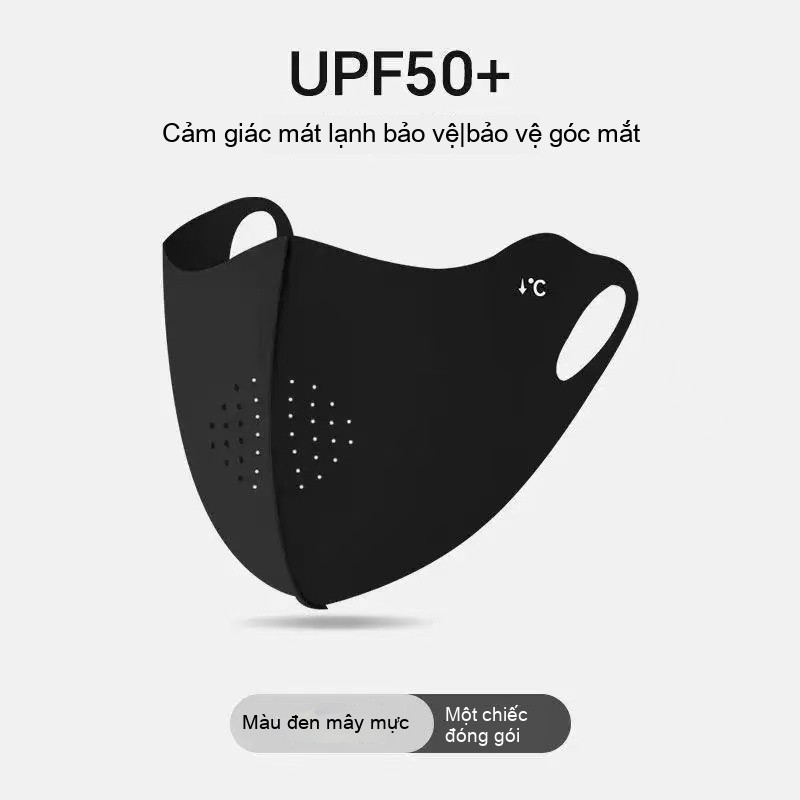 Mặt nạ móc tai UPF50 mới, chống bụi, bảo vệ mặt khỏi nắng, bảo vệ da mặt