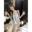 Mùa hè Phong cách mới Slimer Look Short Top 2026 Sweet Age-Reducing Fungus Edge Áo sơ mi nhỏ Phong cách Hồng Kông Áo khoác ngoài đeo chéo nhỏ