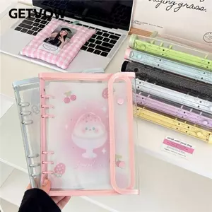 GETVOW A5 Chất Kết Dính Bìa, Sách Album Đôi PP, Ins Rời Lá DIY Thẻ Nhỏ Sách Ảnh Thu Thập Sách