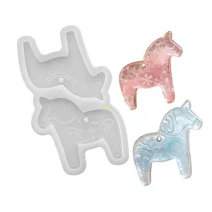 Flgo Chi Tiết Hoạt Hình Ngựa Epoxy Khuôn Cho Trang Sức Thủ Công Và Đồ Trang Trí Đẹp