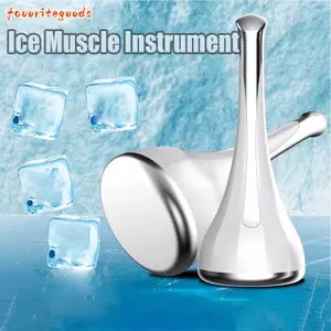 FAVORITEGOODS Dụng cụ cơ đá, Búa lạnh cầm tay chống nắng, Lỗ chân lông co băng Massage mắt Trẻ hóa khuôn mặt Con lăn sửa chữa
