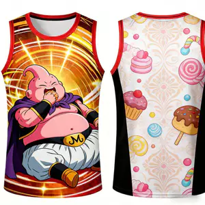 Dragon Ball Z Phiên bản đặc biệt Áo Tank không tay in 3D dành cho người lớn, Áo thun thường ngày Anime mềm mại thoáng khí