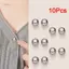 PNPIA- 10 Chiếc Ngọc Trai Nút Chân DIY Trang Trí Nút An Toàn Có Cho Giày Nón Túi Khăn Choàng Cổ Kim Bule Cố Định Pin Trâm Cài