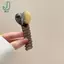 1 Dây Cao Su Co Giãn Trái Tim Dành Cho Nữ Bé Gái Dây Điện Thoại Dây Buộc Tóc Vòng Xoắn Ốc Cuộn Dây Tóc Phụ Kiện Giá Đỡ Đuôi Ngựa