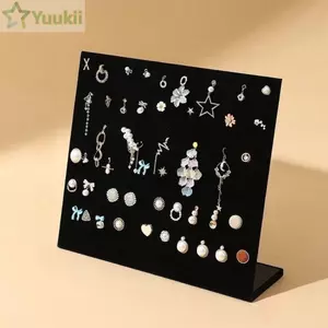 Kệ trưng bày tai gỗ YUUKII, 12/24 móc tháo rời, đạo cụ trang sức