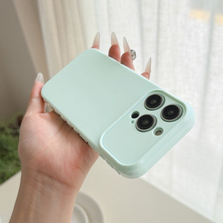 Ốp Màu Kẹo Xanh Nhạt Cho IPhone 17 17air 16 16e 15 14 13 12 11 Pro Promax 14Plus Mini X XS XR XSMAX 7 8 + Plus SE 2020 PPX