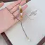 Mới Phong Cách Trung Quốc Melade Hổ Mắt Ngọc Trai Vòng Cổ Nữ Tính Khí Ánh Sáng Sang Trọng Đơn Giản Cao Cấp Áo Len Dây Chuyền Niche Vòng Cổ
