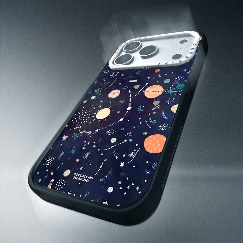 CASECASE X Space Case White Camera Ring Edition Matte Đen Cứng Hút Từ Tính Tác Động Dành Cho Apple IPhone 13 14 15 16 17 Pro Max Air Plus Có Hộp