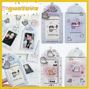 Hộp đựng thẻ GUSTAVA, Hộp đựng thẻ Photocard chống nước Y2K, Ống bảo vệ Album ảnh hoạt hình trang trí 3 inch