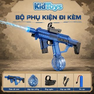 Đồ Chơi Phun Nước Điện MK3 Hot Có Đèn LED KidToys - Pin Sạc Tiện Lợi Cho Bé Chơi Hè Ngoài Trời
