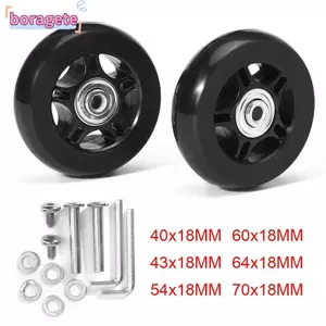 BORAGETE 1 Bộ Bánh Xe Hành Lý Du Lịch Trượt 40mm / 43mm / 54mm / 60mm / 64mm / 70mm Bộ Dụng Cụ Sửa Chữa Trục Bền Đẹp
