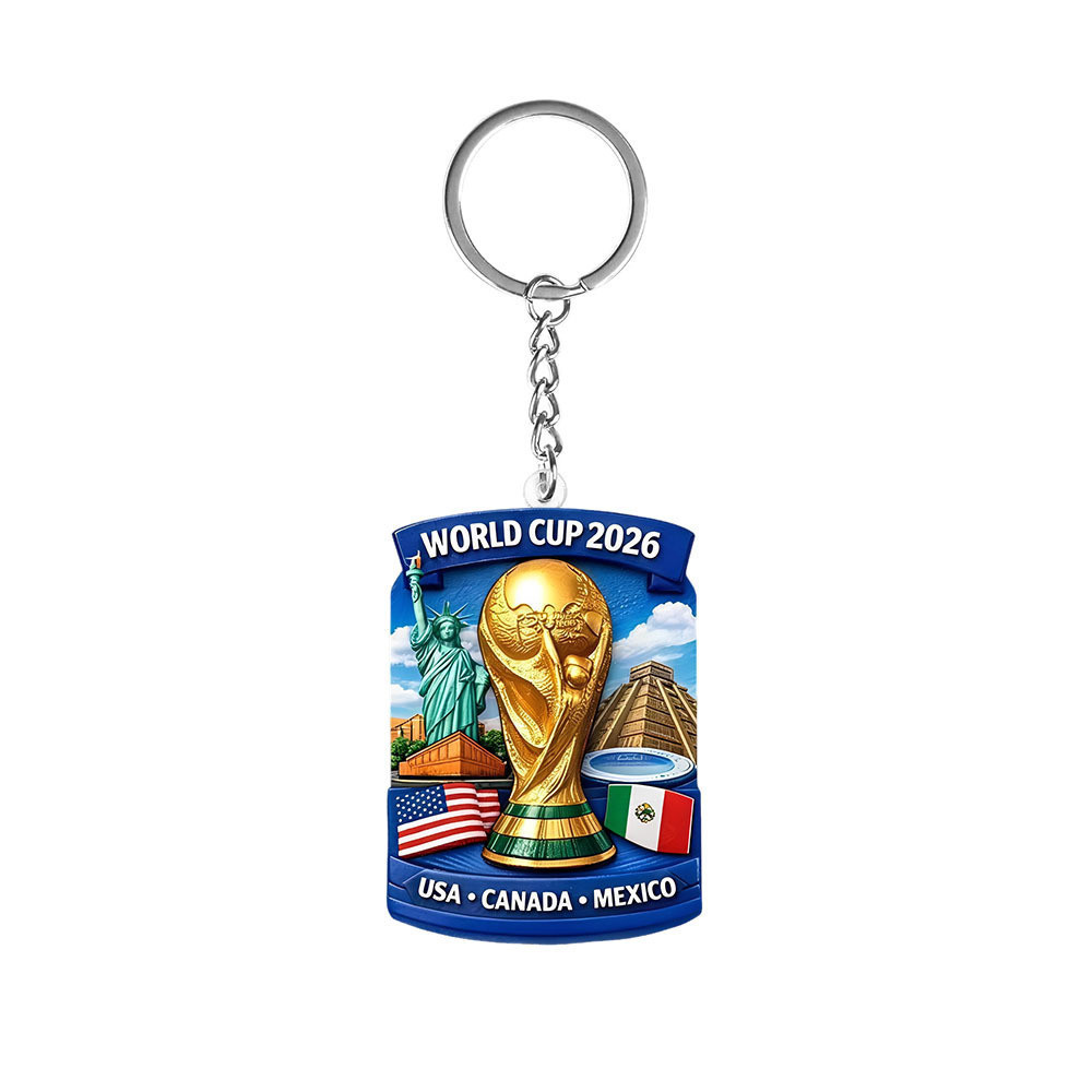 Móc Khóa FIFA World Cup 2026 BL158 Charm Treo Balo Phụ Kiện Lưu Niệm Thể Thao