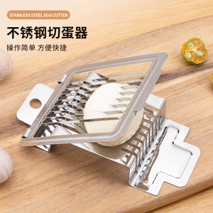 Máy cắt trứng bằng thép không gỉ Đa chức năng Máy cắt trứng hai trong một Máy thái lát nhà bếp Máy cắt gia đình Trứng rời MSRI