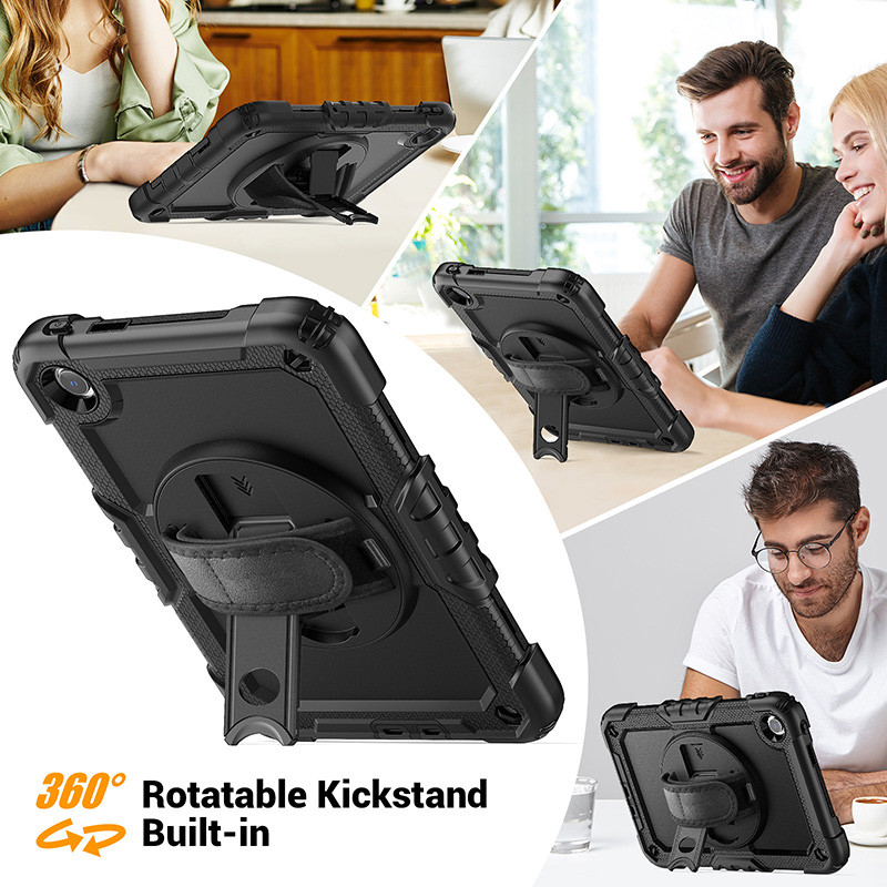 Ốp Chống Sốc Chắc Chắn Cho Redmi Pad 2 SE 9.7 Redmi Pad 2 9.7 4G Xiaomi Poco Pad 9.7 2026 360° Vỏ máy tính bảng dây đeo tay xoay