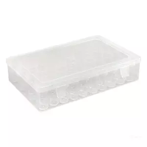 Top Rõ Ràng Hạt Hộp Bảo Quản Với 48 Lọ Tròn Di Động PP Tổ Chức Hộp Đựng Kim Cương Nghệ Thuật Khoan Perlers Hạt Nút