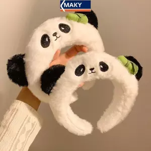 MAKY Hoạt Hình Dễ Thương Gấu Trúc Sang Trọng Dành Cho Nữ Rửa Mặt Công Viên Giải Trí Ngộ nghĩnh Và Sáng Tạo Cho Vườn Thú Phụ Kiện Tóc VN