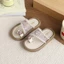 Giày Sandal Bé Gái Đính Ngọc Trai Kim Tuyến Phong Cách Tiểu Thư Sang Trọng, Dép Quai Hậu Trẻ Em Đế Mềm Chống Trơn Trượt
