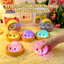 1 ~ 4 Chiếc Hạt LED Ngẫu Nhiên Bao Bun Bóp Đồ Chơi Với Máy Hấp Di Động Bật Sáng Squishy Fidget Cho Du Lịch Đi Lại Giảm Căng Thẳng